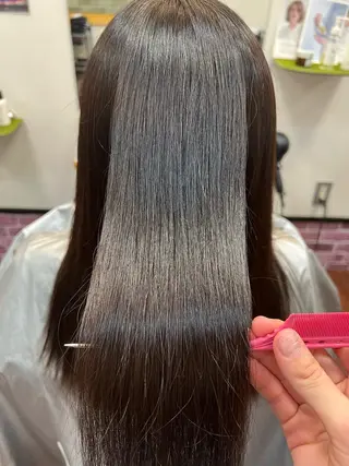 ロング 松田 紗采のヘアスタイル