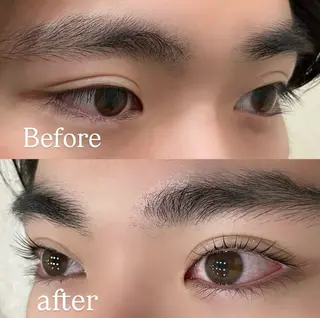 メンズ アイサロンフェア　沖 蘭のマツエク・マツパデザイン