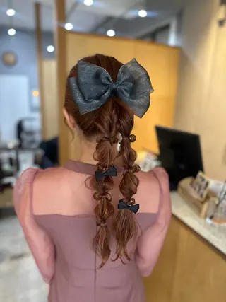 ミディアム miloc MOMOKAのヘアスタイル