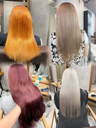 ロング Colore（コローレ）所属・顔タイプ/ダブルカラ ー/りりかのヘアスタイル