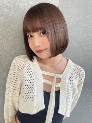 ミディアム 🎀大川 錬🎀 ブリーチなしWカラーのヘアスタイル