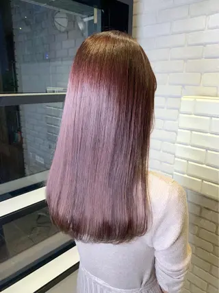 ロング カラー 髪質改善/縮毛矯正 艶カラー/珠聡のヘアスタイル