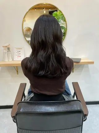 セミロング カラー 高梨 菜々のヘアスタイル