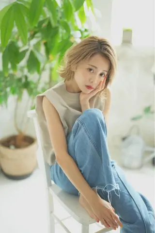 ミディアム 原 壱弥のヘアスタイル