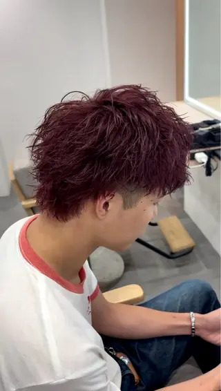 ショート カラー メンズ hair salon Ranun所属・年間指名数1000↑ 🔥メンズ特化/武蔵のヘアスタイル