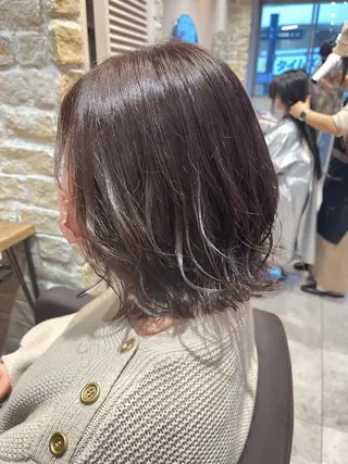 ミディアム 髪質改善×艶髪　斉藤 勝のヘアスタイル