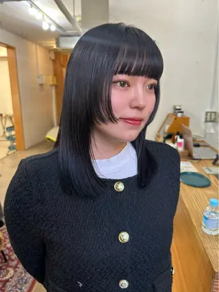 ミディアム カラー 🪭risa 暖色/レイヤー🪭のヘアスタイル