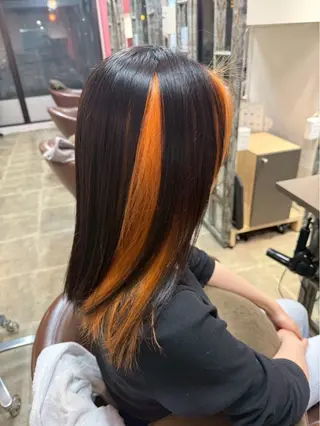 ロング カラー ヘアアレンジ スタイリスト兼 アイリストyuikaのヘアスタイル