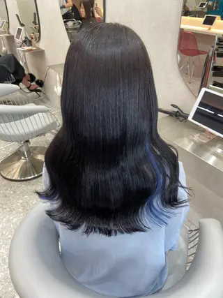 ロング カラー 新宿/韓国ヘア 中明度カラー/かやのヘアスタイル