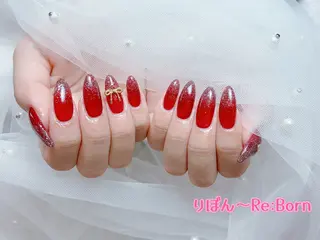 ミディアム りぼん Re:Bonrのネイルデザイン