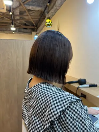 ショート カラー 神戸ボブ✂️ ioe三宮/田 伸佳のヘアスタイル