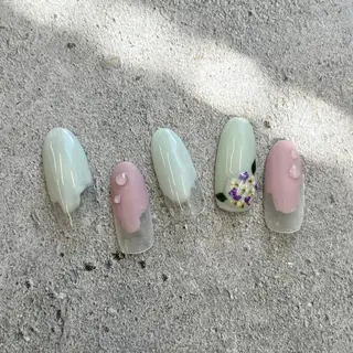 ネイル ⭐︎休業中の練習⭐︎ JNA認定講師髙橋のネイルデザイン