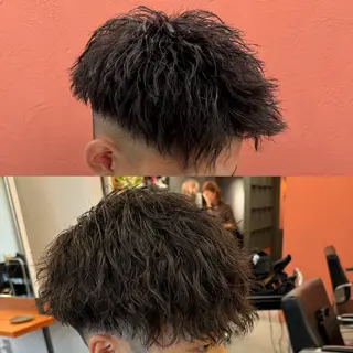 パーマ メンズ 金子勇希🔥パーマ 比率90%以上🔥のヘアスタイル