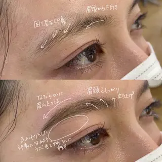 アイブロウ AURA nailartのネイルデザイン