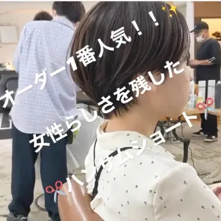 ショート ショートヘア、ボブ こやさん　コヤマのヘアスタイル
