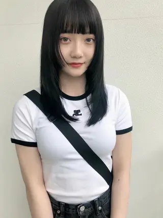 ミディアム ベージュ/髪質改善 新潟/万代/井上佑のヘアスタイル