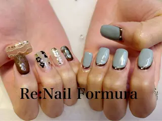 ミディアム Re:Nail Formula所属・kido chieのネイルデザイン