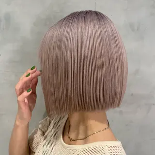 ショート カラー レイヤー/ボブ/透明 感カラー/nayuのヘアスタイル