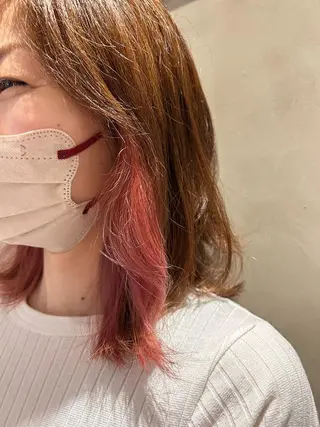 ミディアム カラー Lilly所属・成田 智彩のヘアスタイル