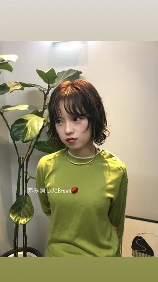 ショート カラー 石井聖愛/名古屋/ 伏見/カラーモデルのヘアスタイル