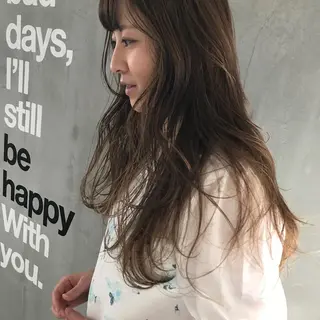 ロング カラー パーマ share salon JAM 吉祥寺所属・レイヤー/ブリーチ HIKARU ♡のヘアスタイル