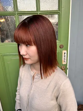 ミディアム カラー 清水千優/パーマ/透 明感カラー/メンズのヘアスタイル