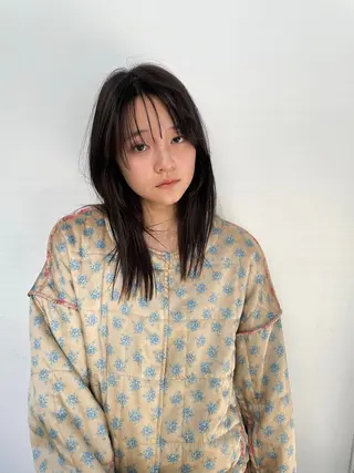 セミロング ボブ/レイヤー /河内温太のヘアスタイル