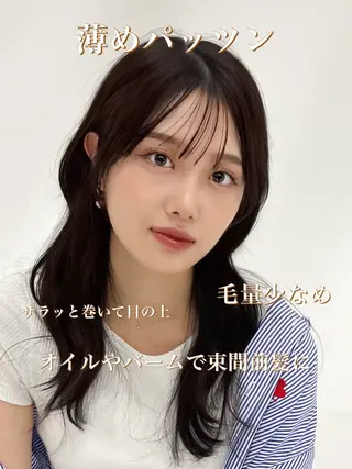 ロング カラー 顔まわりの神様✨ 透明感カラー藤嶋秀幸のヘアスタイル