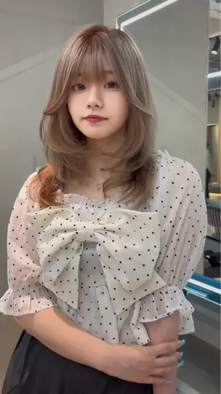 ミディアム カラー 【美髪矯正】 吉村　清志のヘアスタイル