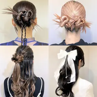 ヘアアレンジ 🤍ヘアセット.ヘア アレンジ湯山詩織🤍のヘアスタイル