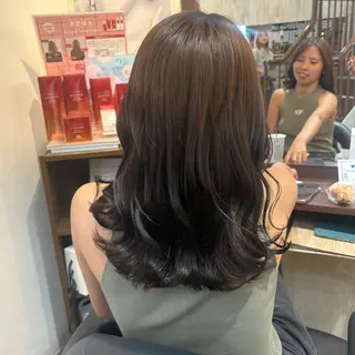 ロング MOLLASALON 浅香山店所属・髪質改善カラー 縮毛矯正🤍辻桃加のヘアスタイル