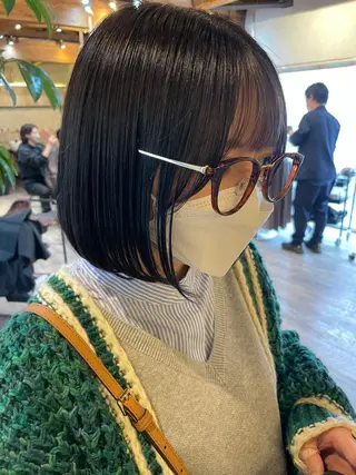 ショート カラー 顔周りカット× 髪質改善【リョウ】のヘアスタイル