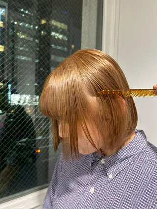 ロング カラー 愛結 暖色カラー🎀🩰のヘアスタイル