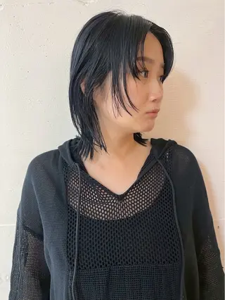 ミディアム カラー ✩佐野ジョウタロウ /艶カラー/縮毛矯正のヘアスタイル