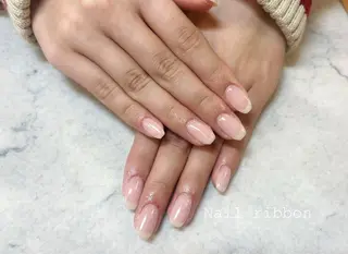 ネイル ネイルリボン 笠井のネイルデザイン