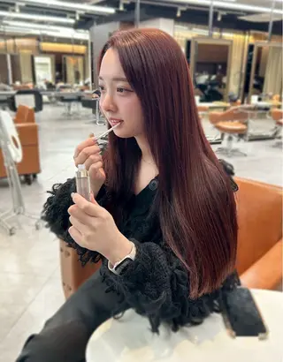 ロング えり 堀江/ボブ /艶髪/レイヤーのヘアスタイル