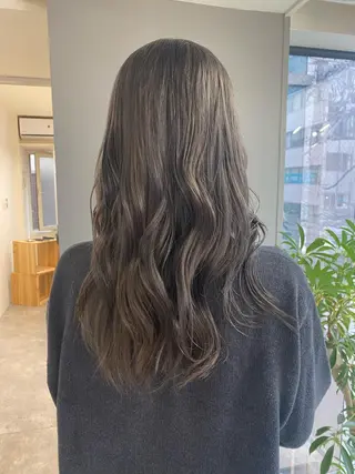 セミロング カラー ヘアアレンジ ボブ /ニュアンス/ satomi🧸💖のヘアスタイル