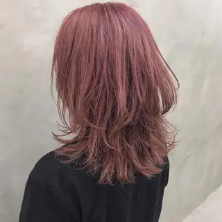 セミロング カラー ブームボックス所属・🐝ハイトーンカラー hachi🐝のヘアスタイル