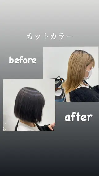 ミディアム カラー メンズサロンGRIT 店長　深山一平のヘアスタイル