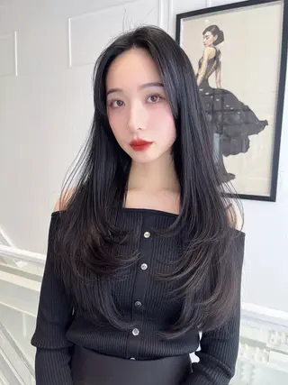 ロング カラー 韓国ヘア/髪質改善 TAKAHIROのヘアスタイル