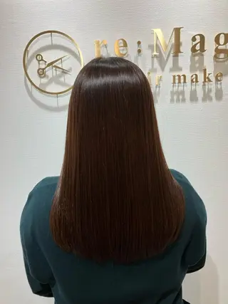 セミロング カラー キッズ 横浜関内髪質改善 re:Magoのヘアスタイル