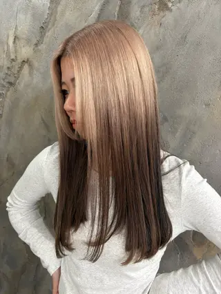 セミロング カラー nonoka/ ブリーチ/モニカのヘアスタイル