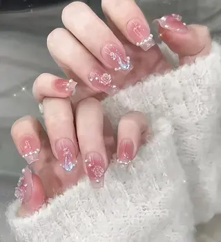 ネイル By moonネイル 🌷ワンホン/韓国風のネイルデザイン