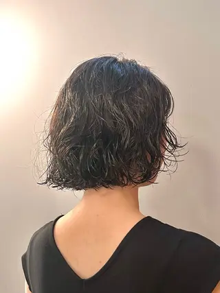 ミディアム パーマ 🌿ボブ パーマ高橋啓太🌿のヘアスタイル