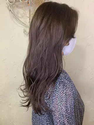 ロング カラー 深沢 秀のヘアスタイル