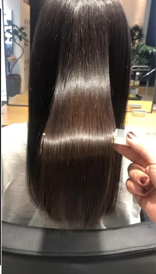 セミロング ✨髪質改善ストレート ×ミニボブ✨萩原　翼のヘアスタイル