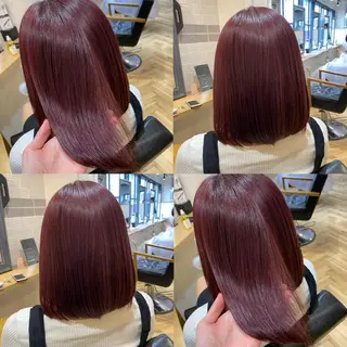 ミディアム カラー 艶カラー/韓国顔周り 🎀mamiのヘアスタイル