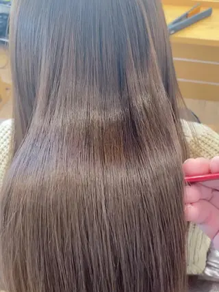 ロング パーマ KIZU 髪質改善 オカルト怪談のヘアスタイル