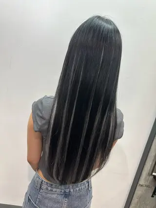 セミロング 🫧シールエクステ/ 艶カラー🫧アサミ️のヘアスタイル