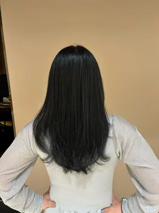 セミロング 韓国ヘア/顔周り ヘアセット/加藤優里のヘアスタイル